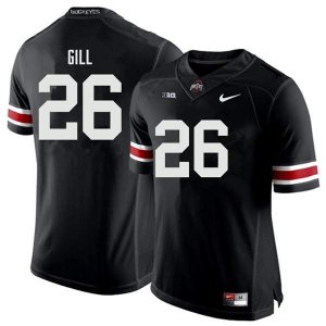 NCAA Ohio State Buckeyes Men's #26 Jaelen Gill Black Nike Football College Jersey YNA8245ST